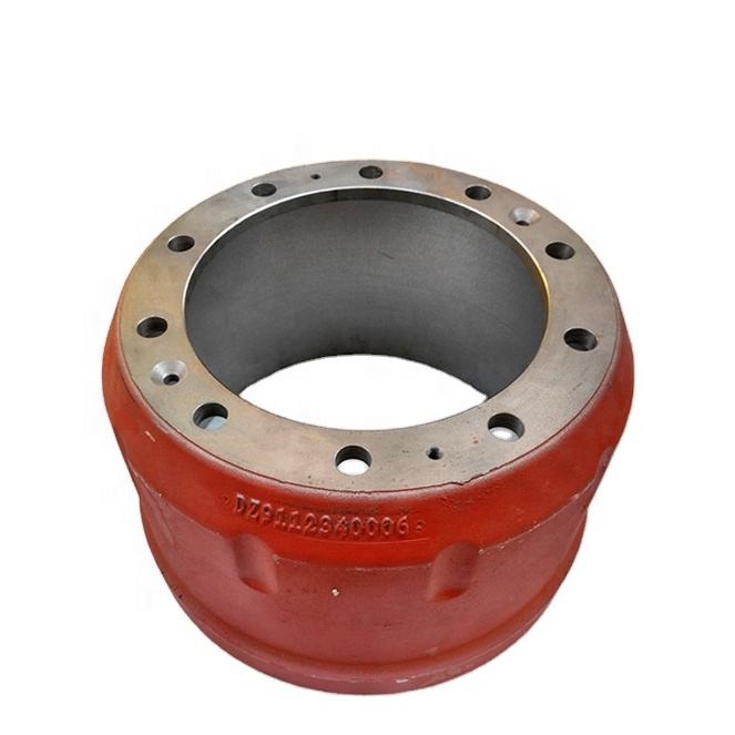 SHACMAN ٽرڪ ريئر بريڪ ڊرم DZ9112340006 Heavy Duty Steel Chassis Parts